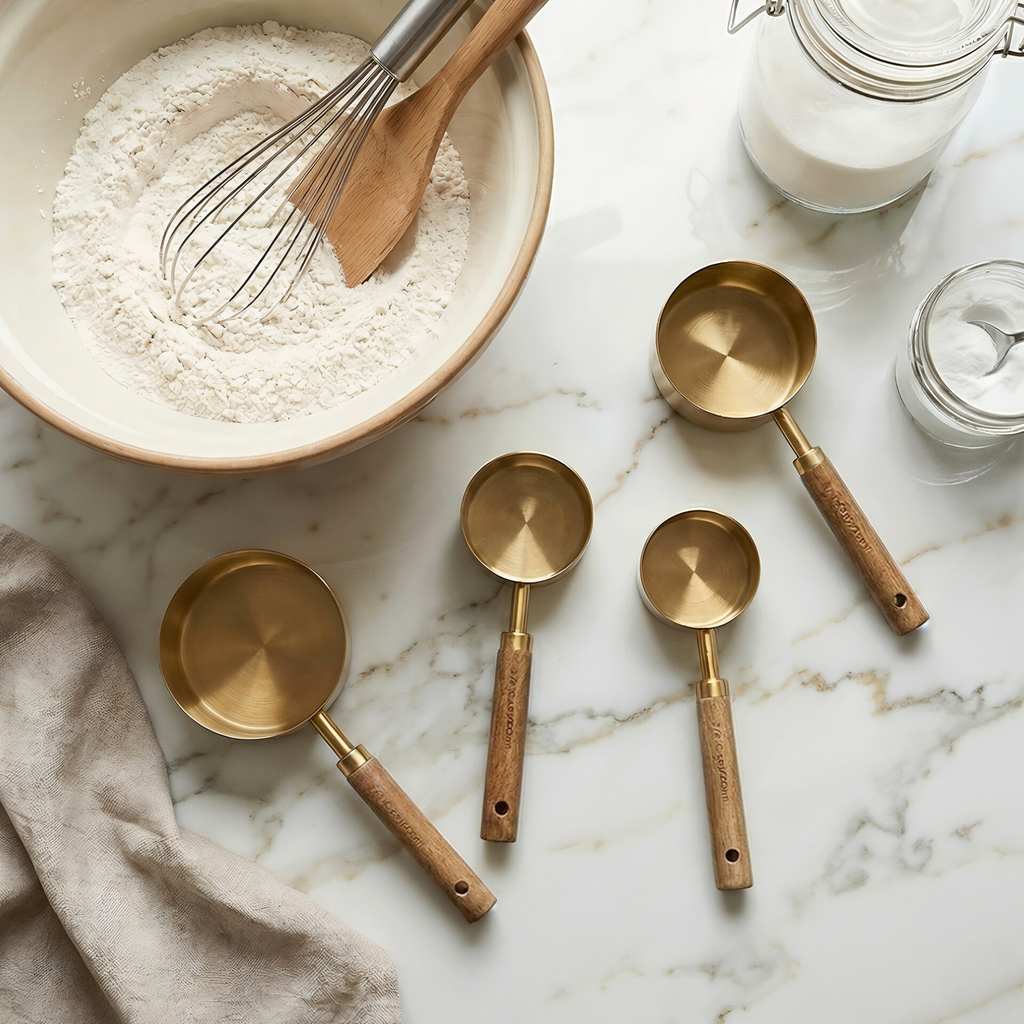 Golden Measuring Cup Set