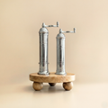 Chrome & Brass Mills Riser Set