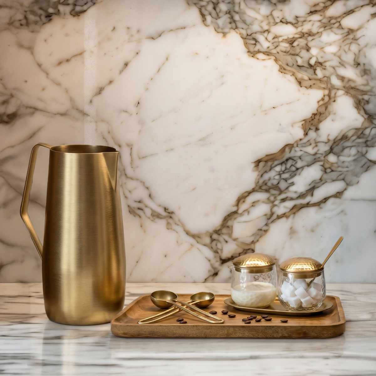 Artisan Brass Pitcher