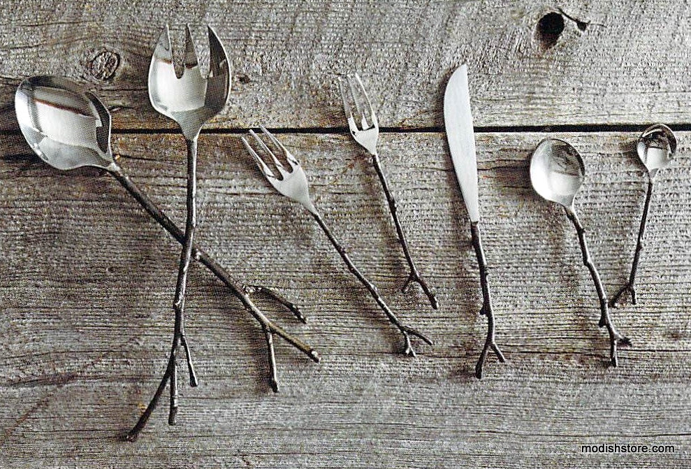 Bronze Sapling Flatware & Servers