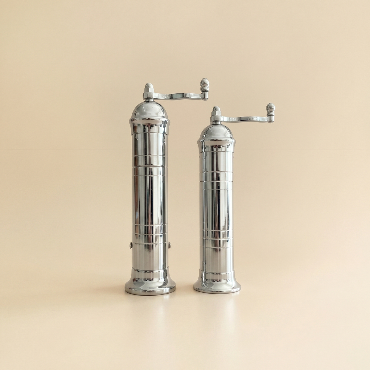 Brass & Chrome Salt & Pepper Mills