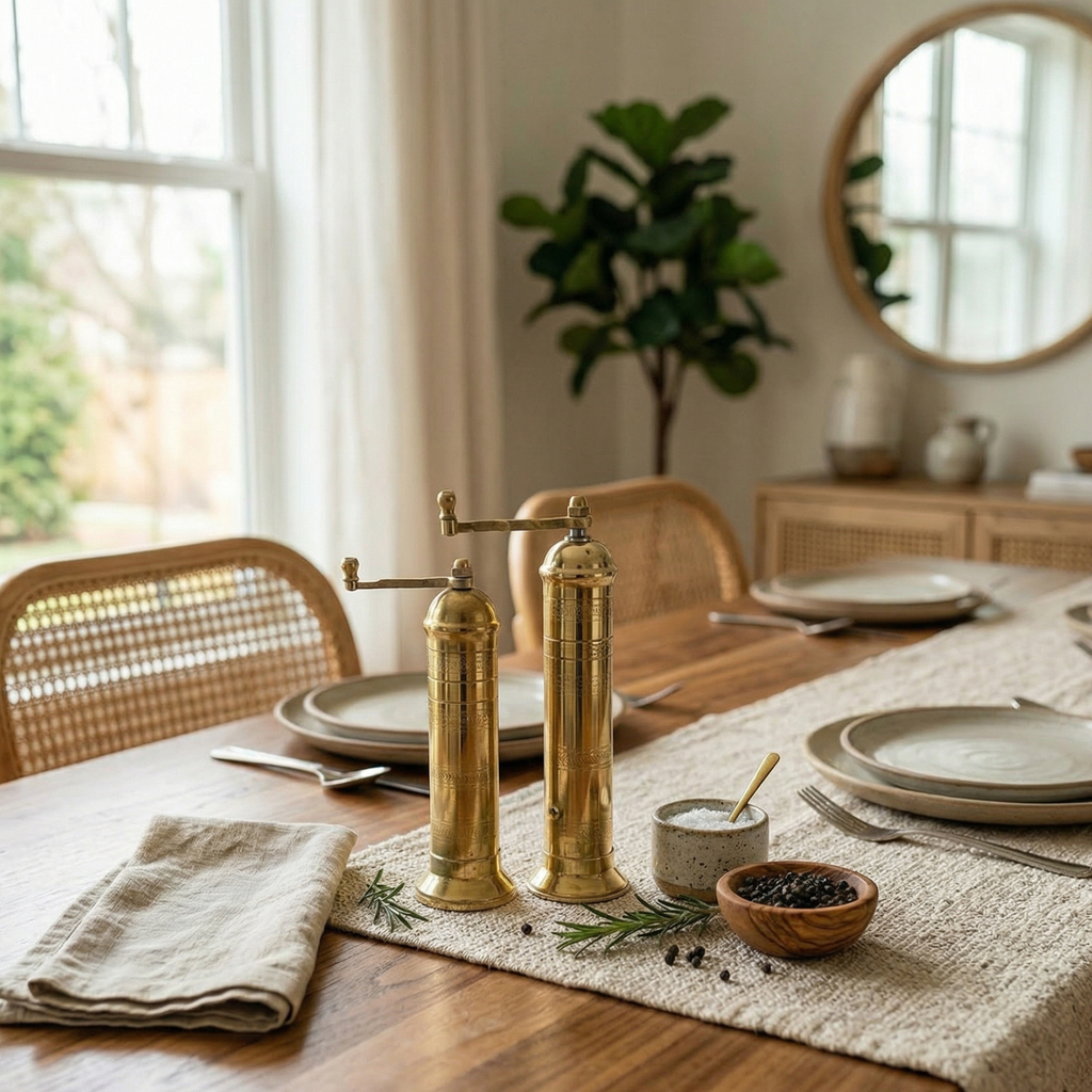Brass Salt & Pepper Mills