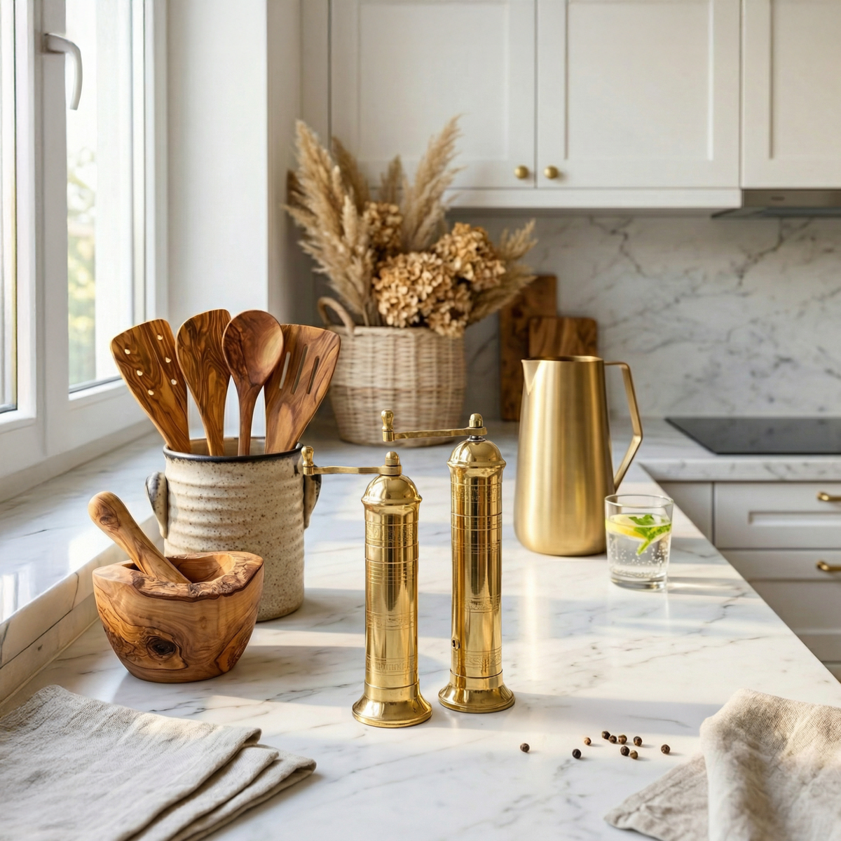 Brass Salt & Pepper Mills