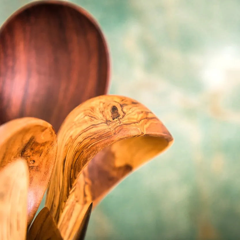 Olive Wood Cooking Spoon Set