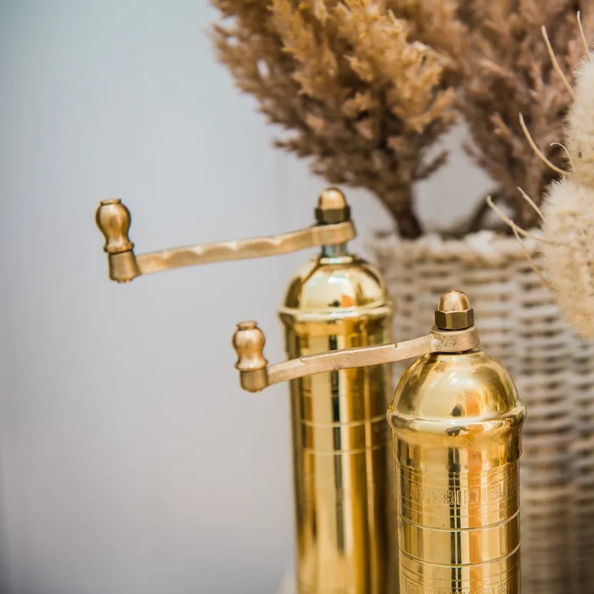 Brass Mills & Riser Set