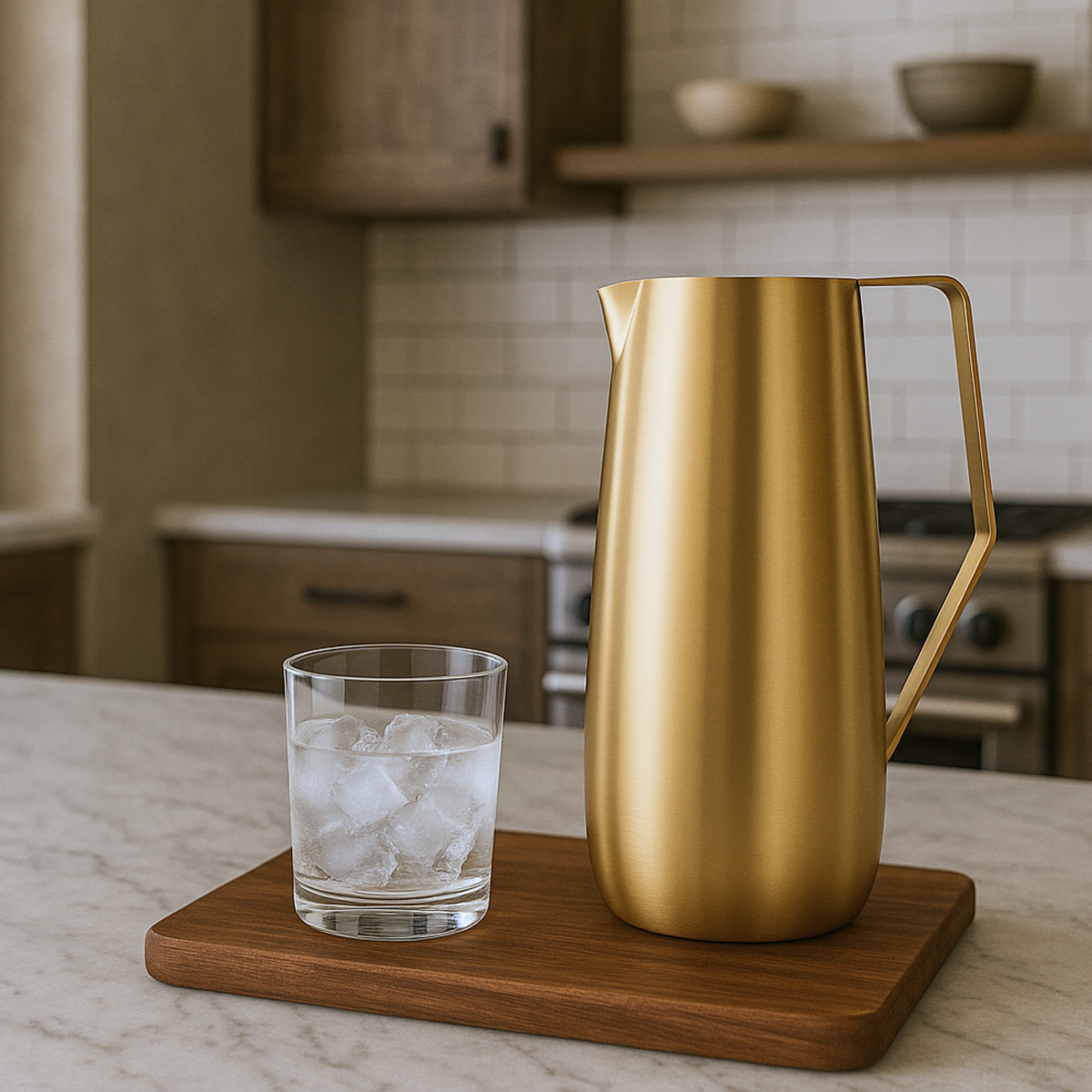 Artisan Brass Pitcher