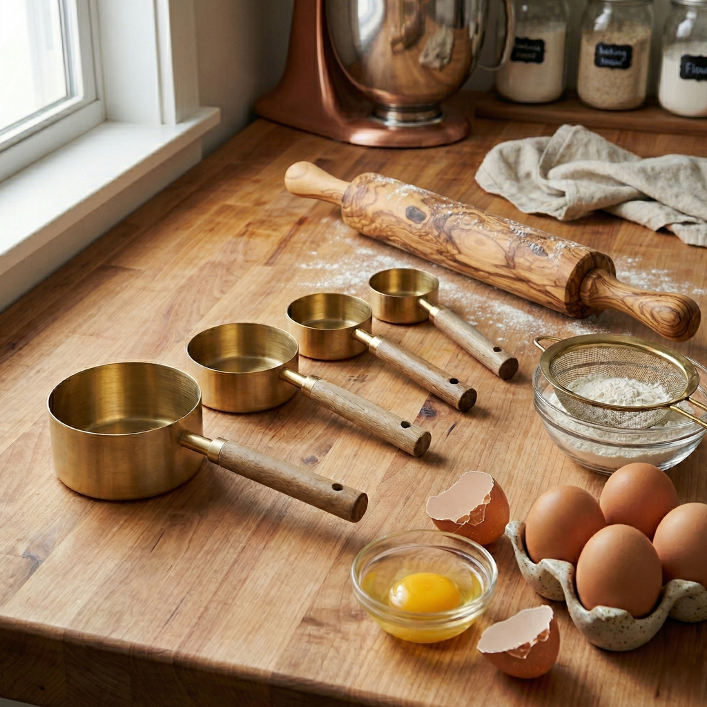Golden Measuring Cup Set