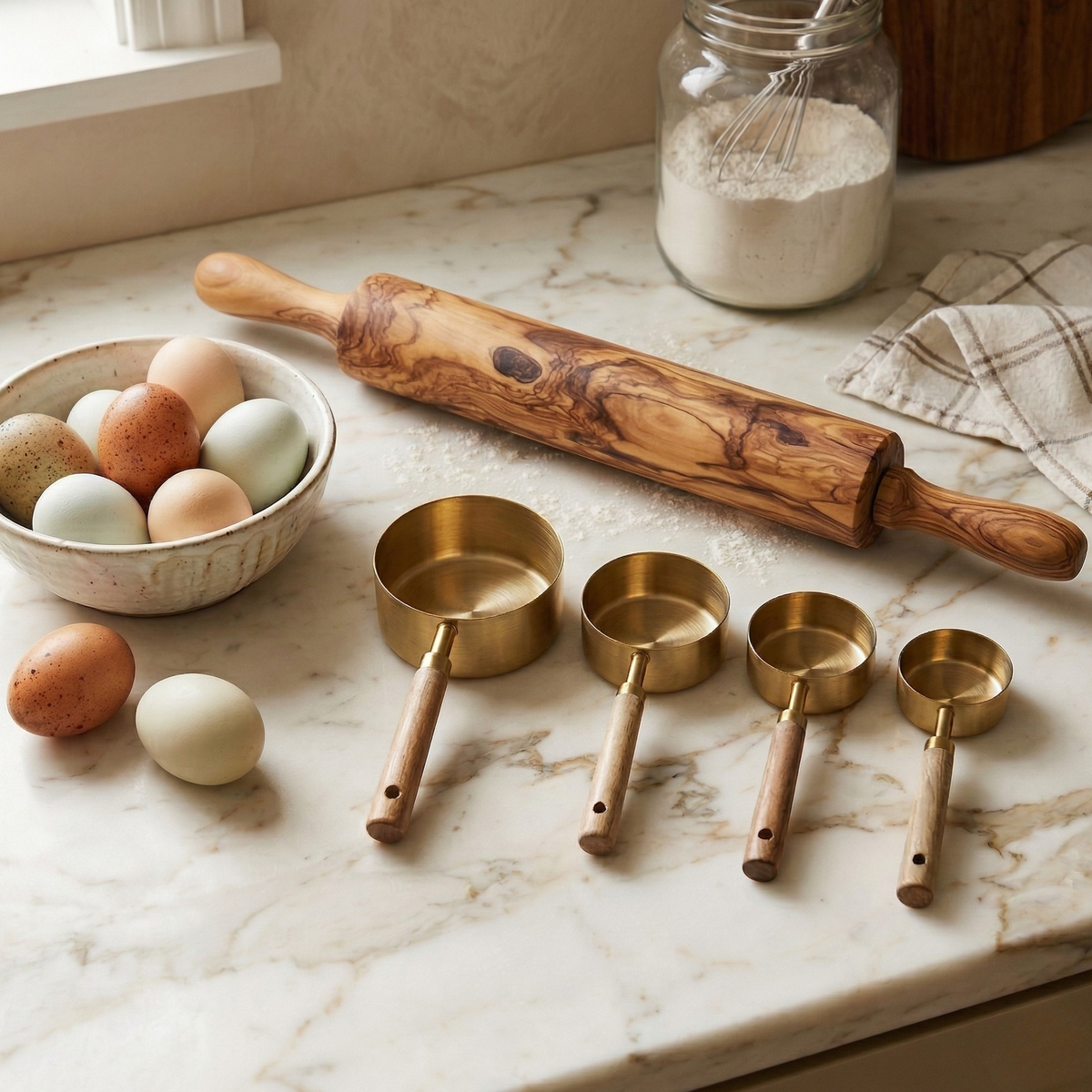 Golden Measuring Cup Set