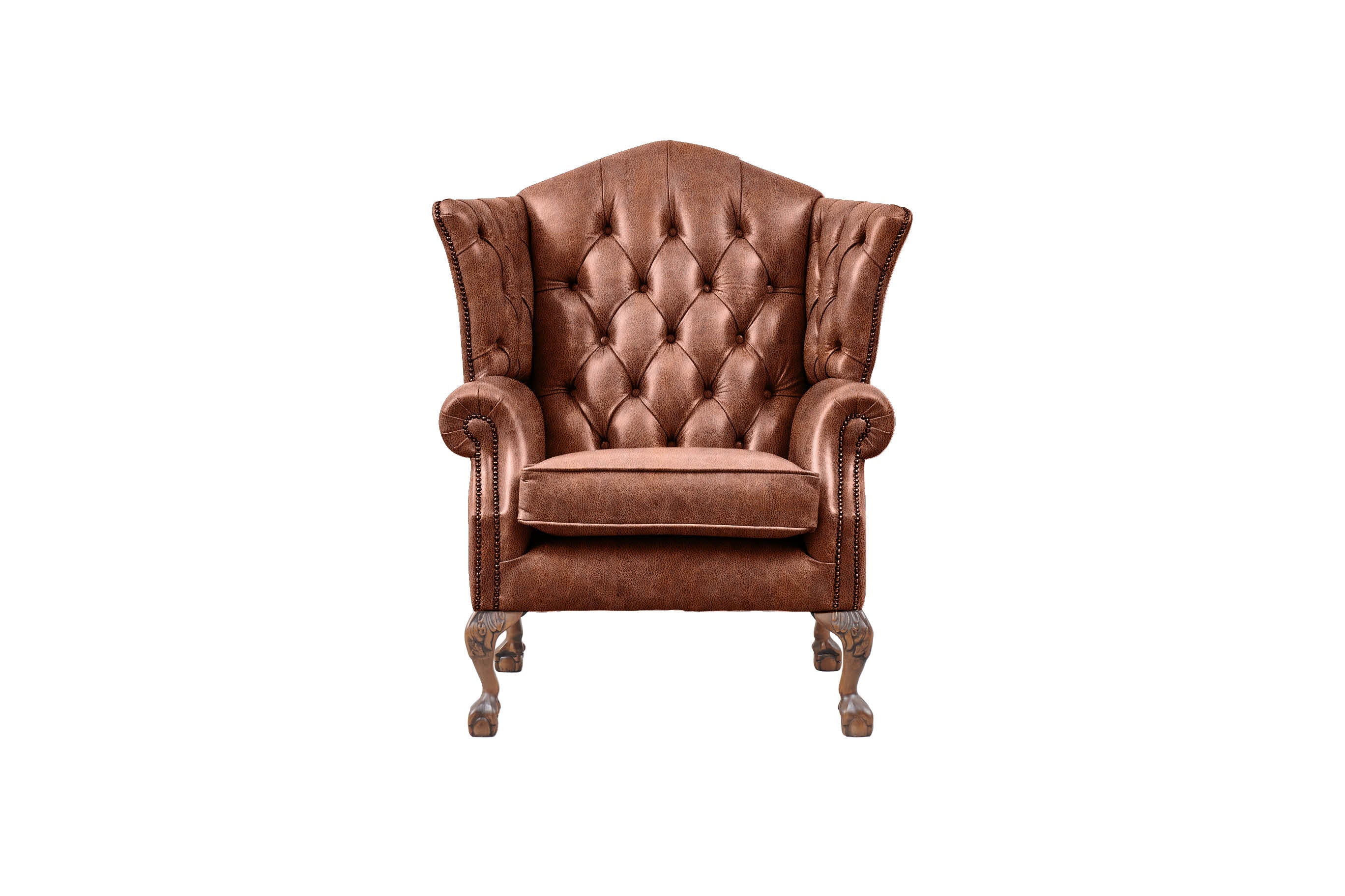 Grand Chesterfield | Highback Chair | Vintage Chestnut