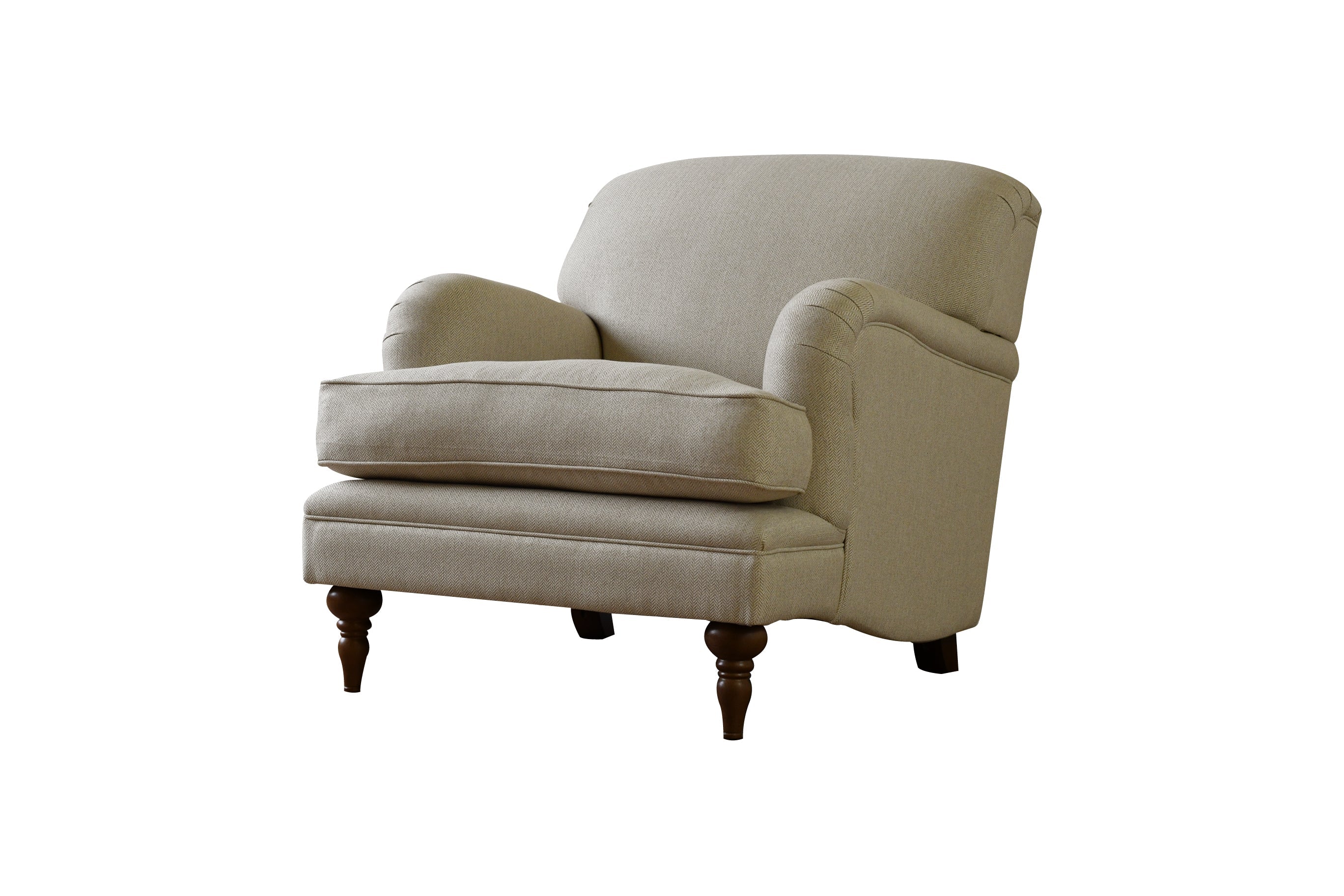 Jasper | Armchair | Heather Herringbone Flax