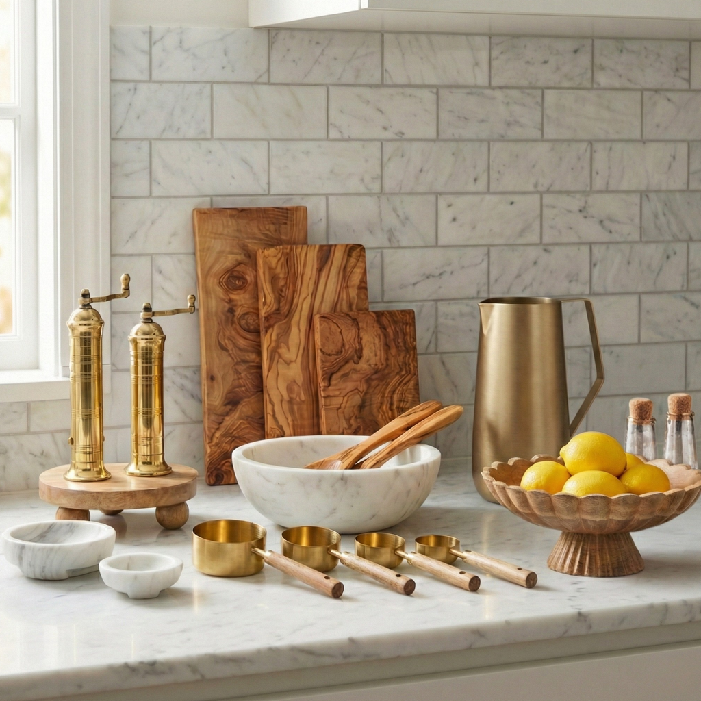 Golden Measuring Cup Set