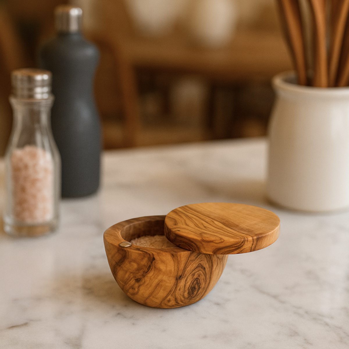 Olive Wood Salt Cellar